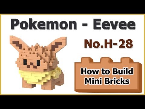 How to Build Mini Blocks Pokemon Eevee H-28 Review Instructions Specifications