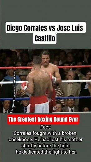 Diego Corrales vs Jose Luis Castillo — The Greatest boxing Round Ever #boxingshorts #boxingfans