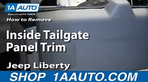 How To Remove Inside Tailgate Panel Trim 2002-07 Jeep Liberty