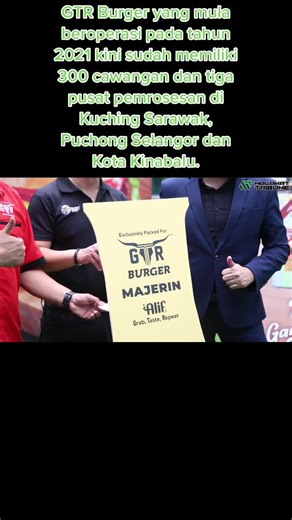 Pengasas Bersama GTR Burger, Nordin Mat dan Najib Jalil. Dalam pada itu, GTR Burger yang mula beroperasi pada tahun 2021 kini sudah memiliki 300 cawangan dan tiga pusat pemrosesan di Kuching Sarawak, Puchong Selangor dan Kota Kinabalu. GTR merancang untuk membuka sehingga 500 cawangan pada Julai nanti dan 1,000 cawangan pada akhir tahun nanti. Kami akan pasarkan marjerin ALIF ini ke seluruh cawangan kami. #malaysiatribune #alif #gtrburger @GTR Burger (Official)