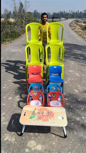 4 Big chair 1Ta Table And l 6 Small student chair 🪑#shorts #set #chair