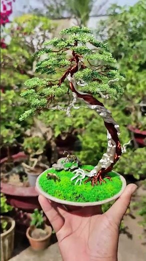 Copper wire bonsai tree, Mini bonsai tree, Artificial Bonsai Tree Sculpture, Home Decor