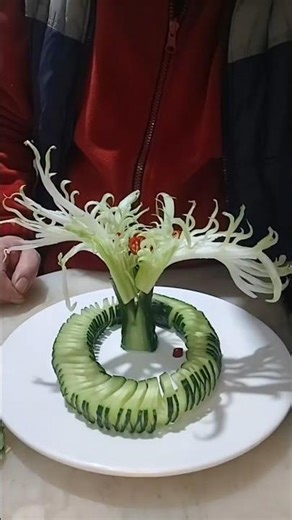 Amazing Cucumber Carving - Different Style DesignsVegetable Carving Art Styles#Kitchen Skills#