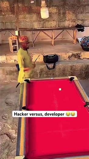 Hacker meets developer #funnyvideo #fypシ゚viral #snooker #funny