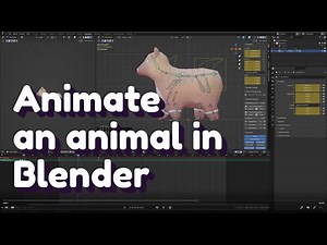 how to animate a quadruped animal in Blender ✨critter modeling series part 3
