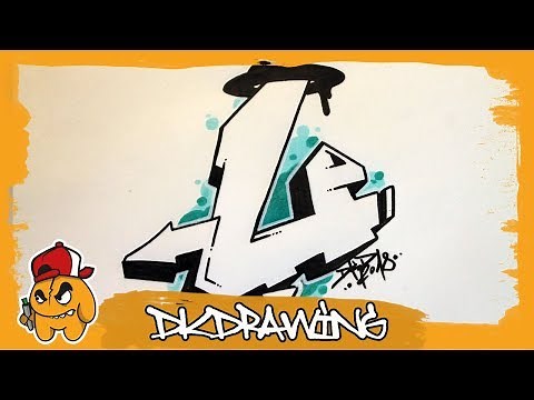 Graffiti Alphabet Tutorial - How to draw graffiti letters - Letter U