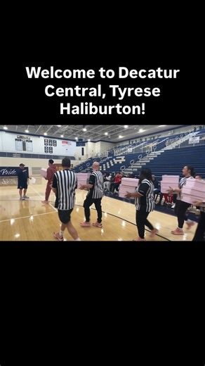 MSD of Decatur Township on Instagram: "Thanks for the shoes @tyresehaliburton and @footlocker you are welcome to come back and catch the Hawks in action any time! #decaturproud"