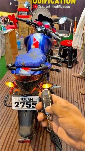 Anti theft alarm system😱tvs apache rtr 160 #shorts #youtubeshorts