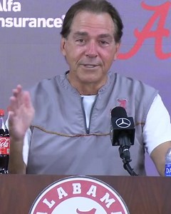 Nick Saban's funny response when reflecting on his grade school teachers 😂 Full press conference ahead of Lousiana Monroe ⬇️ https://www.youtube.com/watch?v=mK9PGOI5jzM | Alabama Crimson Tide on Youtube