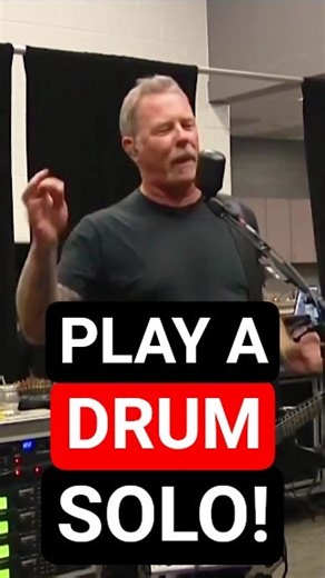 LARS ULRICH REACTION WHEN JAMES HETFIELD ASKS HIM TO IMPROVISE A DRUM SOLO ONSTAGE #METALLICA