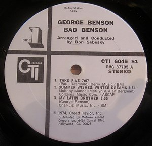 George Benson - Bad Benson