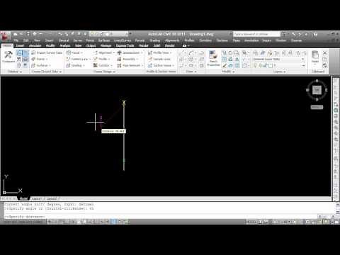 Create Line by Angle in Civil 3D 2011.wmv