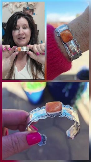 New Ruffle Cuff with Orange Spiny shell 🌞