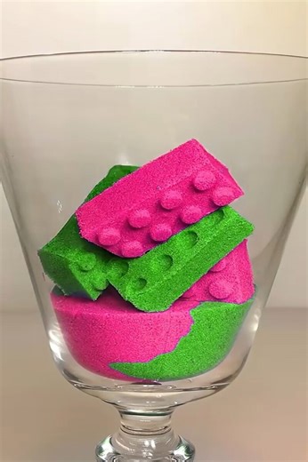 Sand Art Blocks Colorful and Creative Display