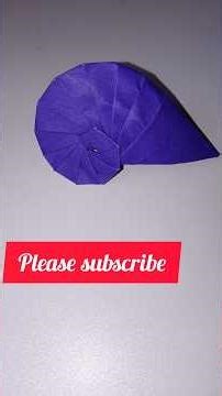 Origami Navel Shell #paperfolding #papercraft #paperart