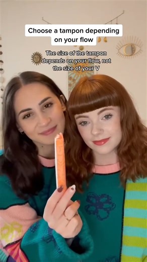 How to insert a tampon 😊​ #womensupportingwomen #tampons #girls #womenshealth #reels #howto | Caitlin & Leah