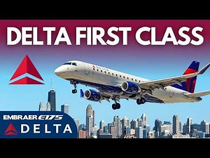 A BUMPY ride aboard Delta's First Class | Flight Review | JFK-Chicago O'Hare | Embraer E175