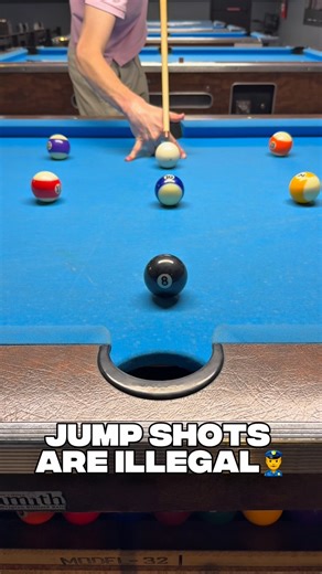 Traveling Pool Hustler 🎱 on Instagram: "How to do a jump shot in pool — proper form, cue angle, and follow-through explained. Master this shot and never get stuck behind a blocker again. #billiards #pooltips #jumpshot"