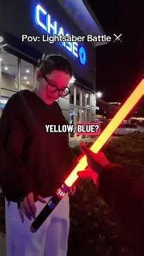 Lightsaber Battling Random People...A Pt. 80 #positivity #extrovert #starwars