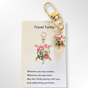 Turtle Bag Charm Keychain, Turtle Keyring Gift, Travel Turtle, Turtle Bag Charm, Birthday Gift Idea for a Friend, Good Luck Charm - Etsy