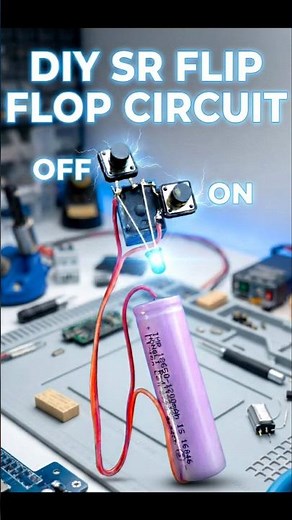 DIY SR Flip Flop Circuit | Push Button ON OFF Latch Circuit | Electronics Project for Beginners