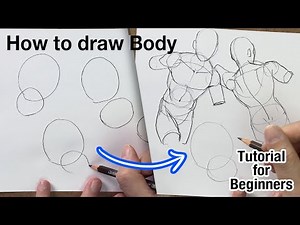 Basic Body Drawing Tutorial for Beginners (Men's body)