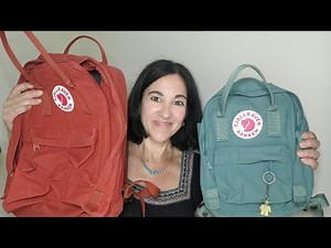 Fjallraven Kanken 15" laptop vs Kanken Mini size comparison