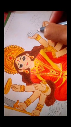 Durga maa beautiful drawing#MaaDurga#DurgaDrawing#NavratriDrawing