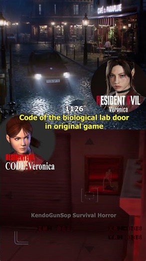 1126 EASTER EGG - RESIDENT EVIL VERONICA (2027) Comparison Remake Vs Original #ResidentEvil