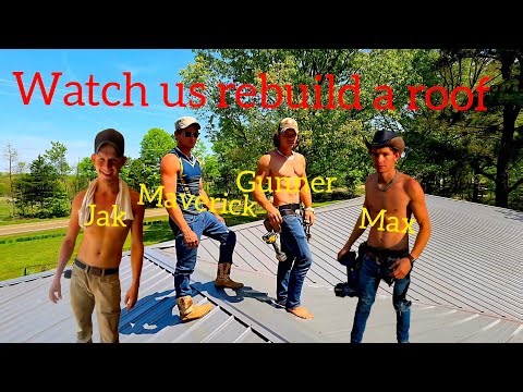 Watch us remodeled a beautiful roof ‪@nbconstructon‬ #diy #construction #metal #roofing