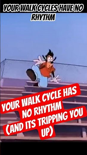 👉 Your Walk Cycles Have No Rhythm (and it's tripping you up) #animationtips #walkcycle