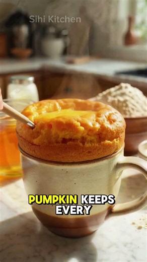Pumpkin Spice Mug Cake in 90 Seconds 🎃🍰