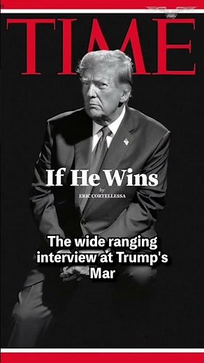 Trump relishes in return to Time magazine cover and lays out second-term agenda #shorts
