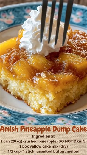 Amish Pineapple Dump Cake | Cakecrafted Recipes