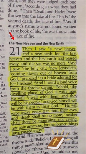 The New Heaven and the New Earth Revelation 21:1-4💖💖💖 #Jesus #bibleverse #bible #biblestudy #bibleverseoftheday #GodsWord #jesussaves #christianlife #inspiration #God #GodAlmighty #NEWHEAVENNEWEARTH #Amen | The Bible Verses