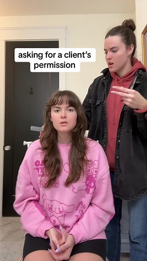 New client haircut consultation 🥰#hairconsultation #hairconsult #fyp