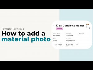 How to add a Material Photo | Inventora Tutorials