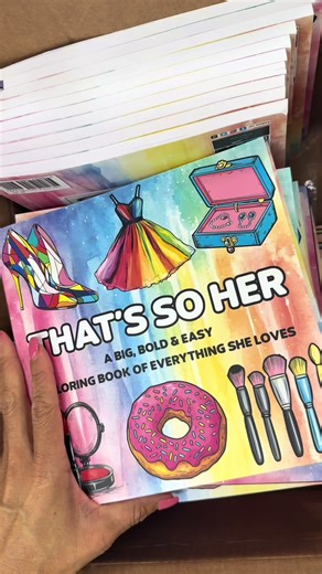If this is your vibe, we’re definitely friends 💕 Bold & Easy coloring book filled with everything she loves.🛍️\t#ColoringBook #ColorTok #ColoringCommunity #boldandeasycoloring #TikTokMadeMeBuyIt