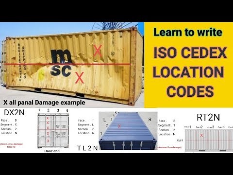 Learn to Write || ISO CEDEX || damage location Codes || IICL criteria.