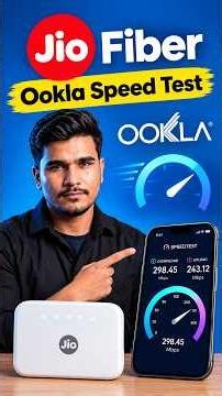 JioFiber Speed Test on Ookla 📶 | Real Speed Test #Shorts