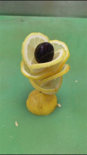 lemon flower carving