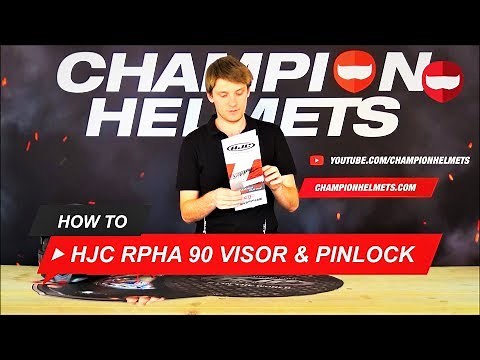 How to Remove and Replace the HJC RPHA 90 Visor and add a Pinlock Lens - ChampionHelmets.com