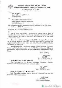 Bse odisha Free Textbook class 9 and 10 2026