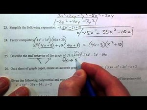 Algebra 2 Midterm Exam Review (21-27)