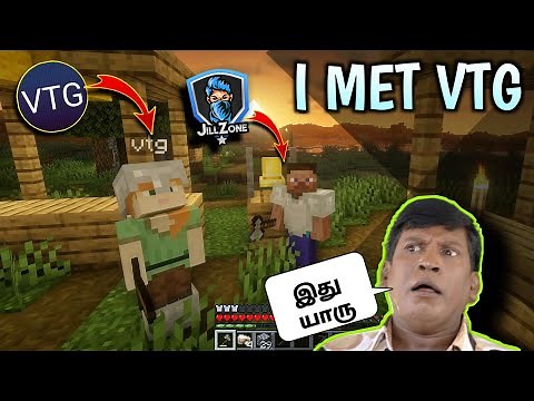 I Met VTG in Minecraft Survival 😮|| JILL ZONE