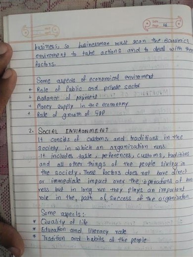 CLASS 12 BUSINESS STUDIES CHAPTER 3 BUSINESS ENVIRONMENT NOTES