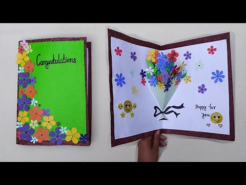 Pop-up Thank you Card | Congratulation Card | Beautiful Handmade Birthday Card