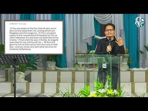 Onesiphorus: A True Follower, Not Just AMere Believer | 2 Timothy 1:15-18 | Ptr. Mark Alru Cervantes