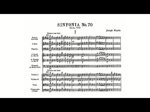 Haydn: Symphony No. 70 in D major (with Score)