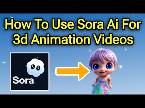 How To Use Sora AI For 3D Animation Videos | Easy Tutorial